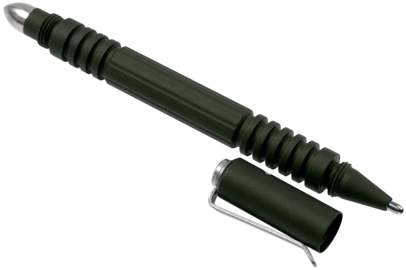 Rick Hinderer Investigator Pen Aluminium Mat bosgroen, tactische pen