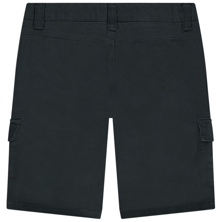 Bermuda en coton armuré esprit cargo pour garçon - Gris foncé