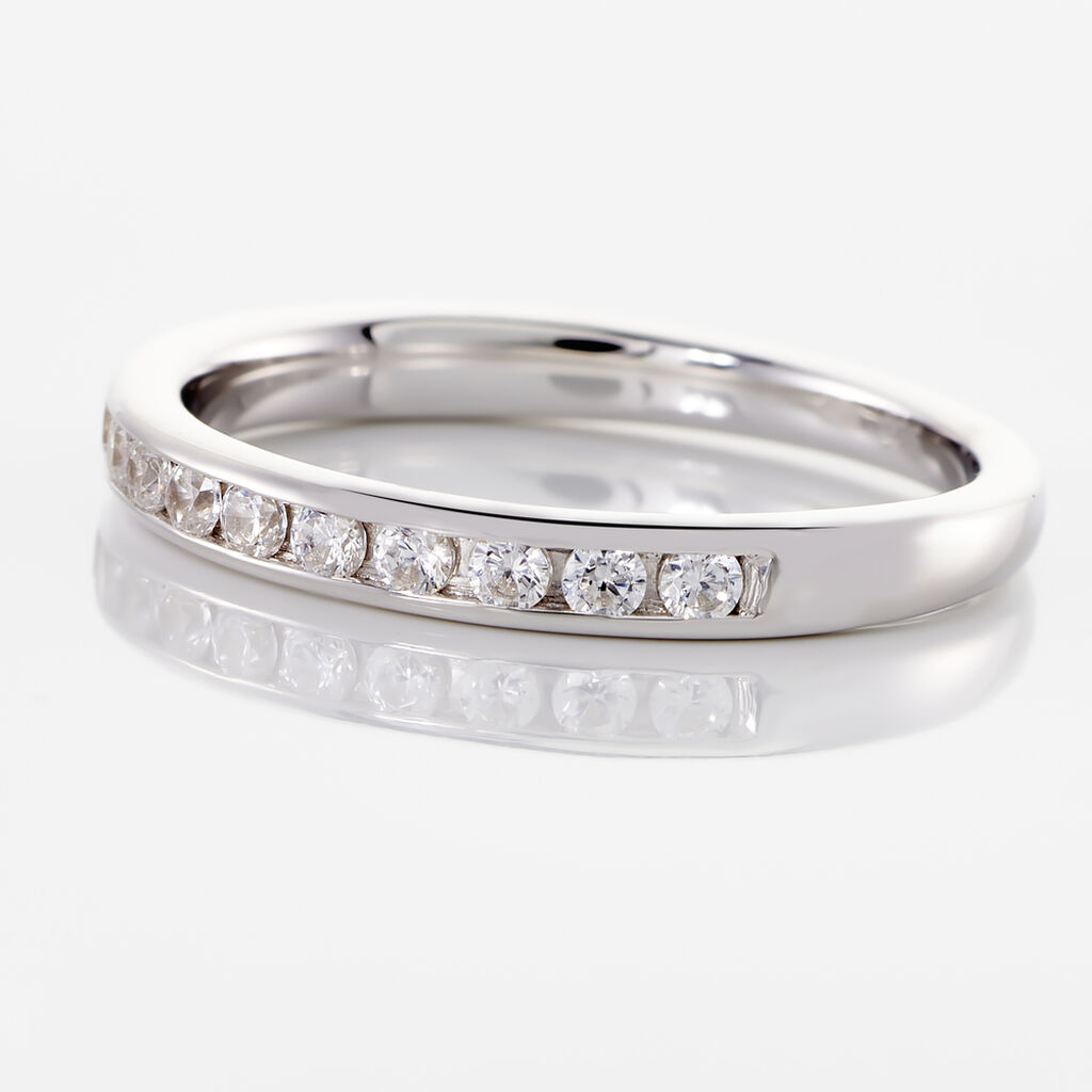 Alliance Laurie Tour Complet Or Blanc Diamant