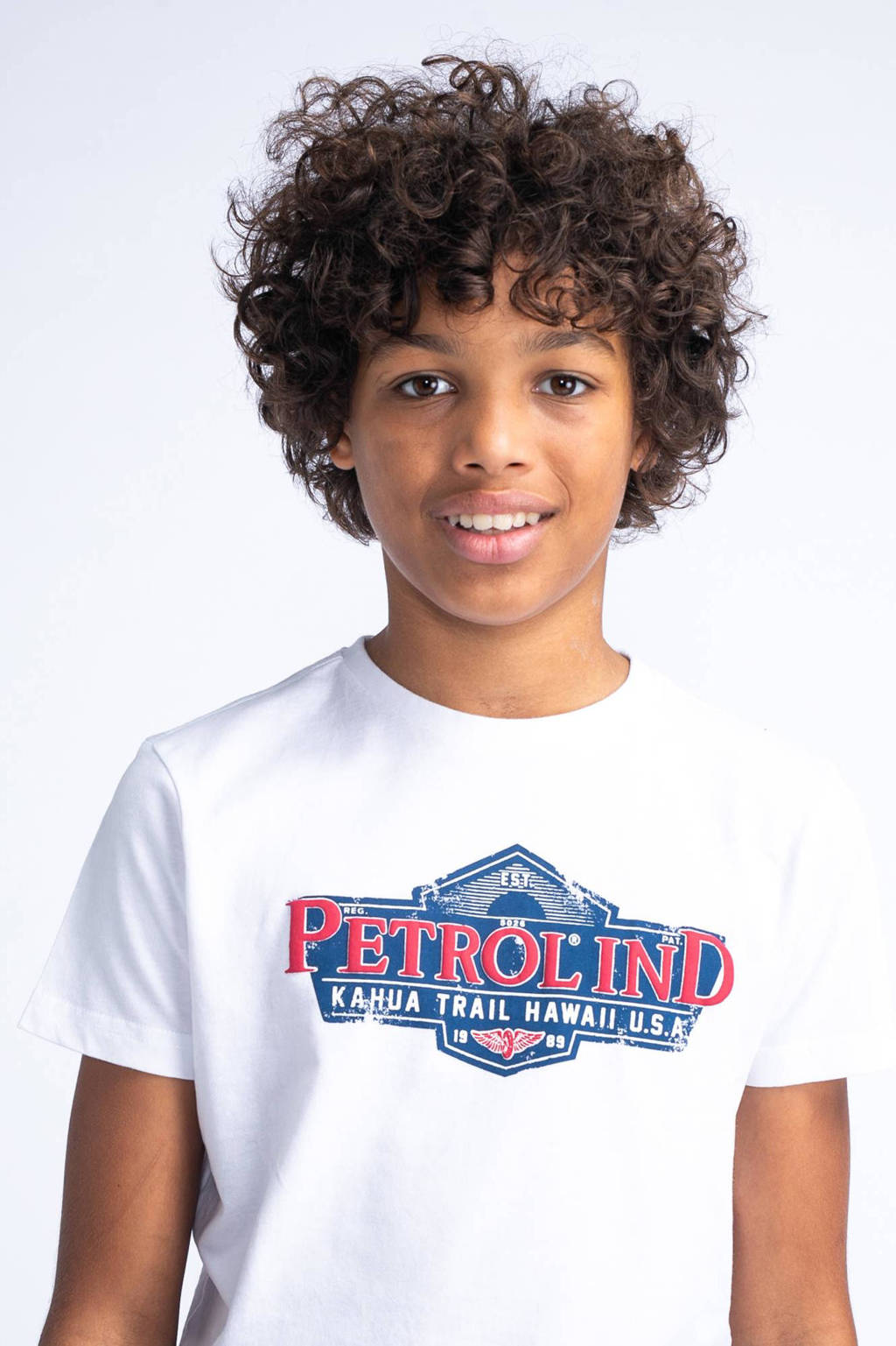 Petrol Industries T-shirt met logo wit