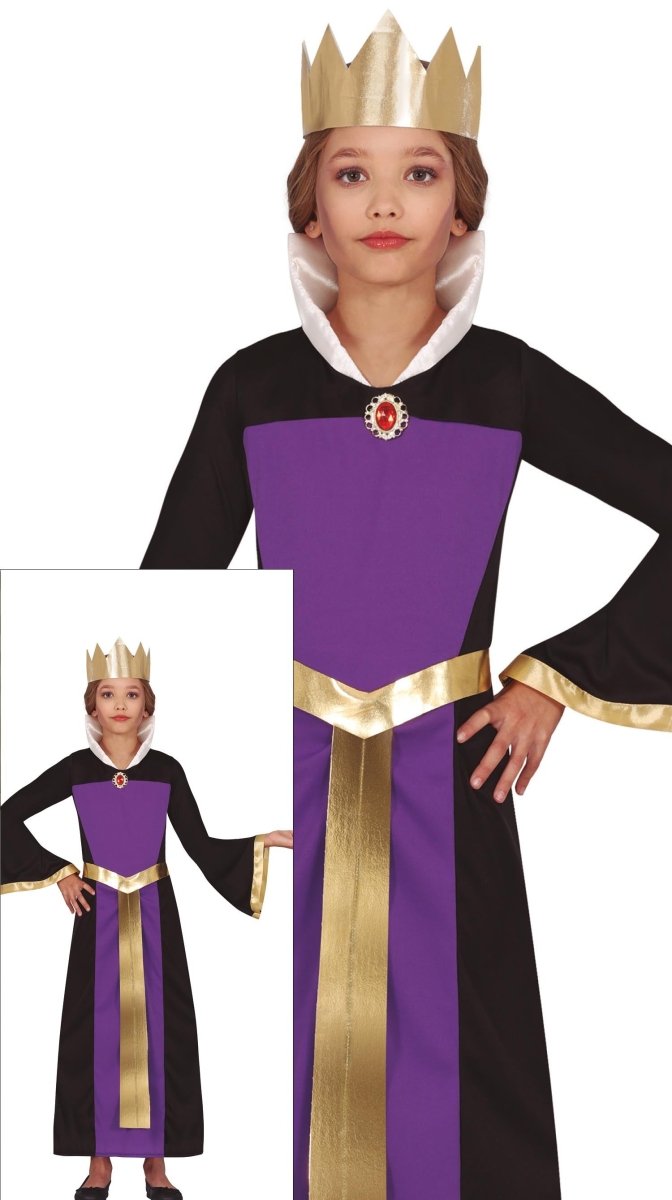 Halloween Jurk Paars Meisje Koningin