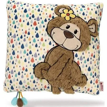 NICI Classic Bear Kissen karamell quadratisch