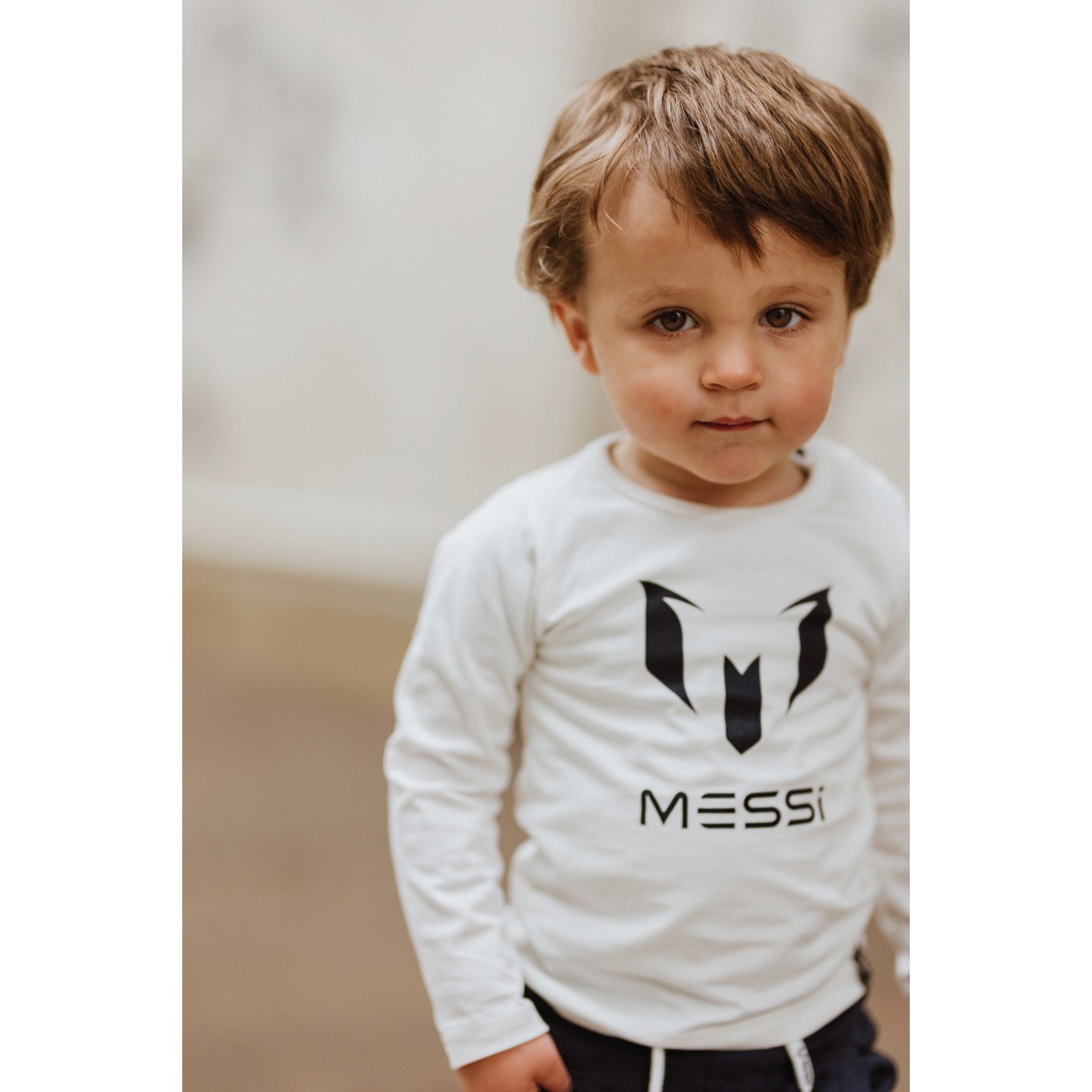 Messi Kinder-Shirt weiss