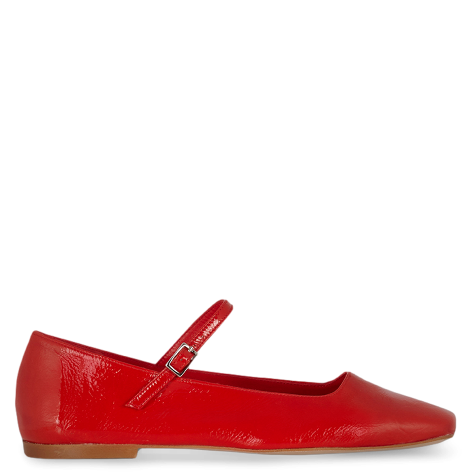 JULIETA - Ballerines en cuir vernis | Rouge