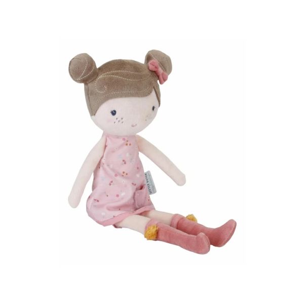 Little Dutch Little Pink Flowers Knuffelpop - Rosa - 35 cm