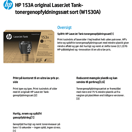 HP 153A toner - sort