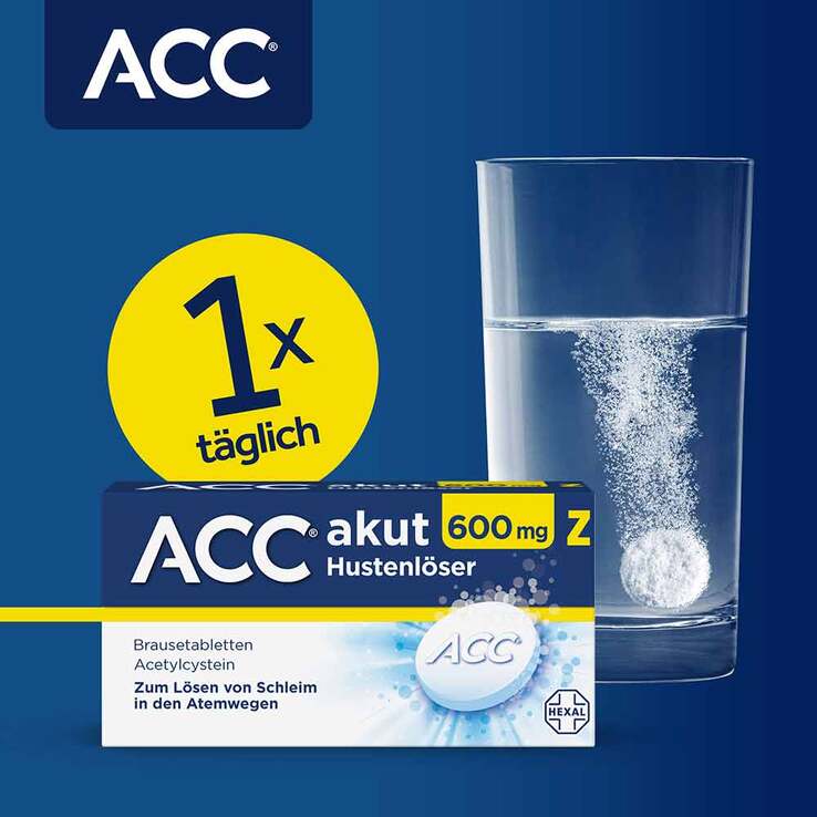 ACC akut 600 mg Z Hustenlöser, Brausetabletten, 2x20 St