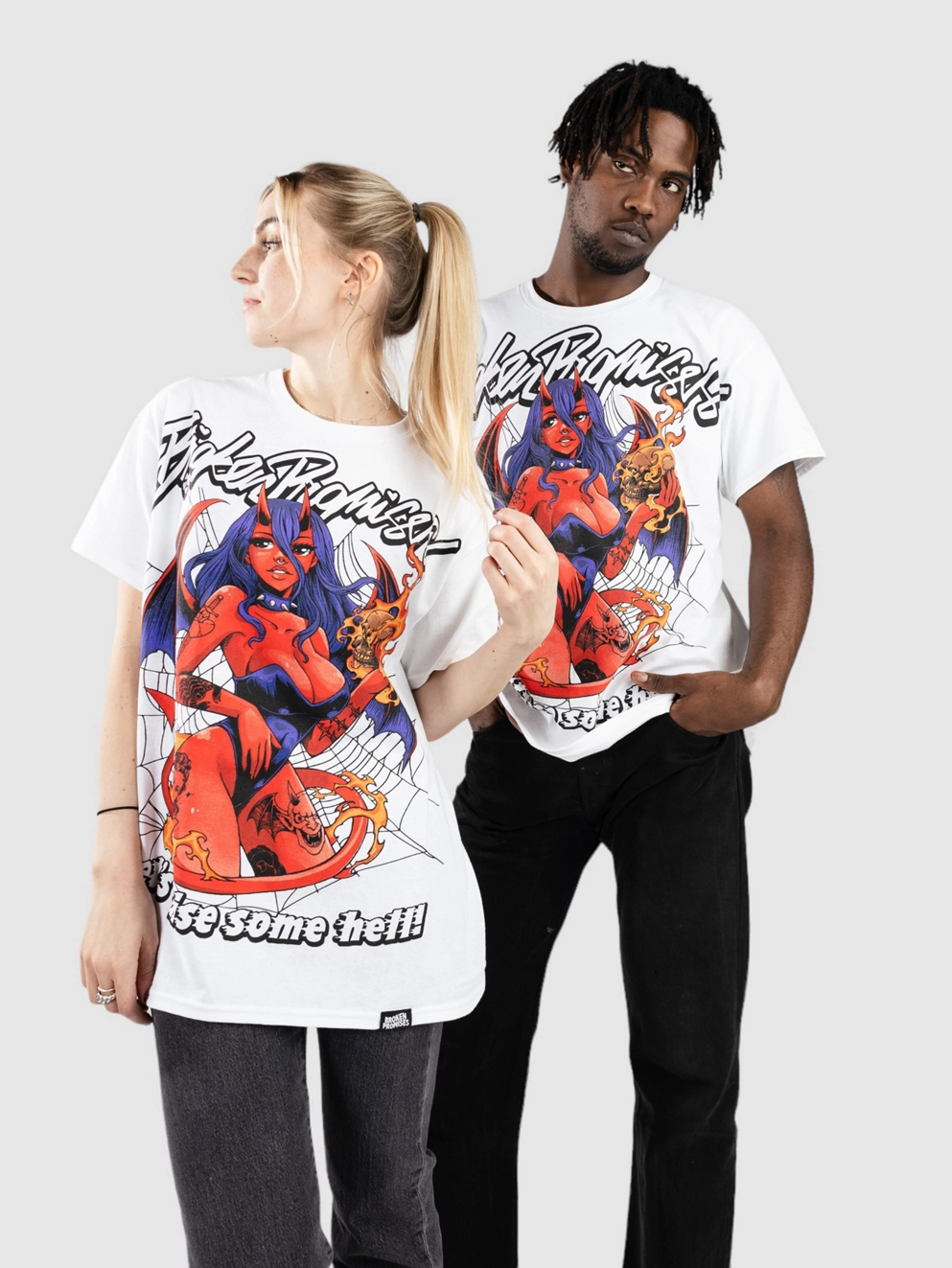 Broken Promises 24Hell Raiser T-Shirt white