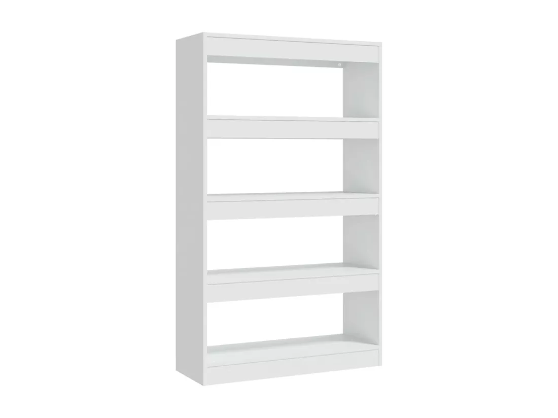 Bibliothèque/Cloison blanc 80x30x135 cm bois d'ingénierie