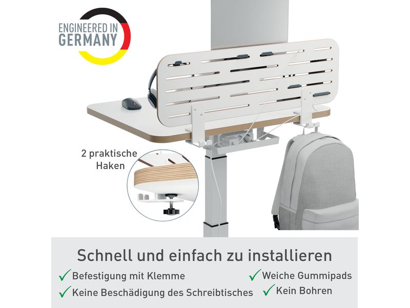 Leitz Ergo Schreibtisch-Organizer Gross, Weiss Schreibtisch-Aufbewahrung