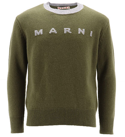 Marni Bluse - Wolle - Deep Lichen Green