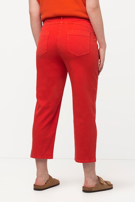 7/8-Jeans, Saumschlitze, Komfortbund, Biobaumwolle