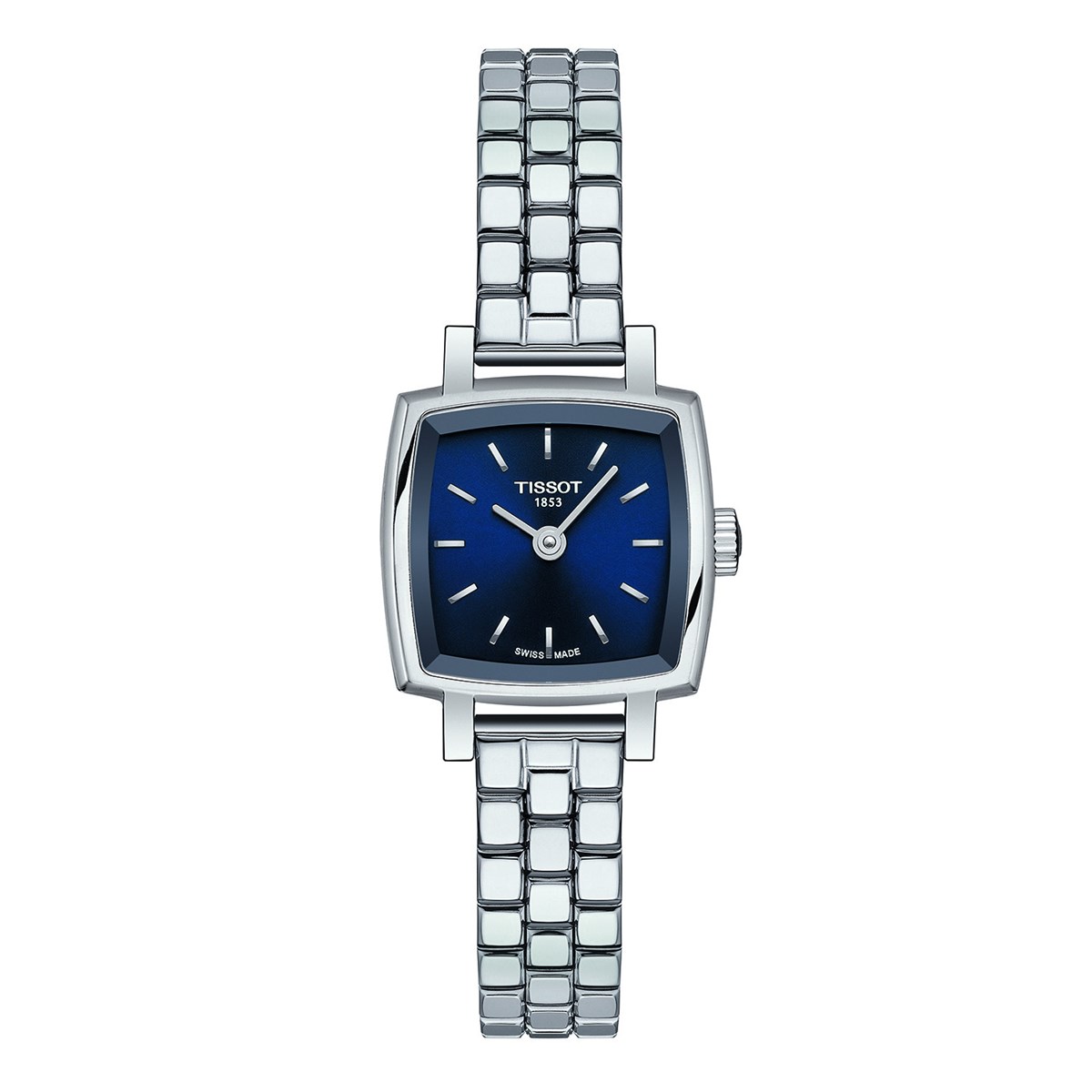 Montre femme Tissot Lovely Square fond bleu