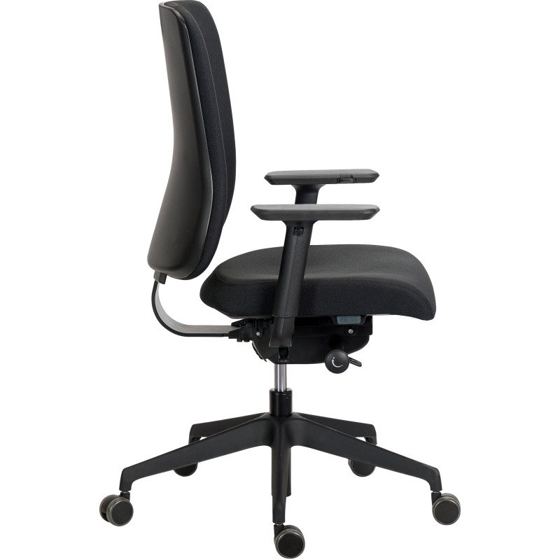 Chaise de bureau ergonomique Sitizen - Mécanisme synchrone - Tissu  - avec ou sans accoudoirs - Pieds noirs