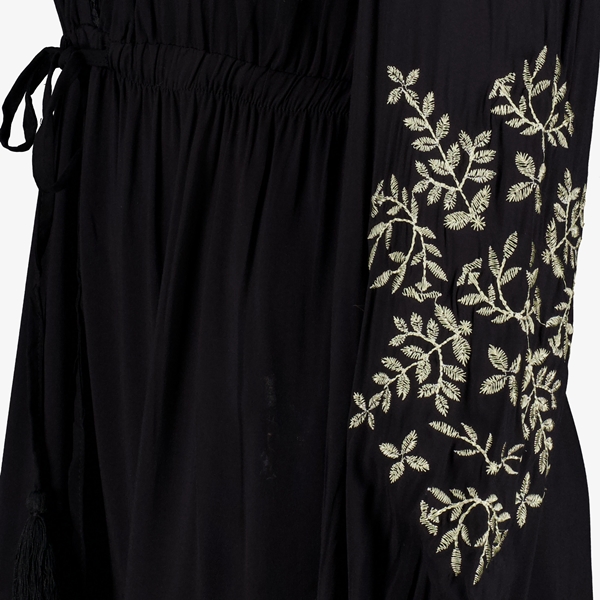 TwoDay dames jurk met geborduurde details zwart