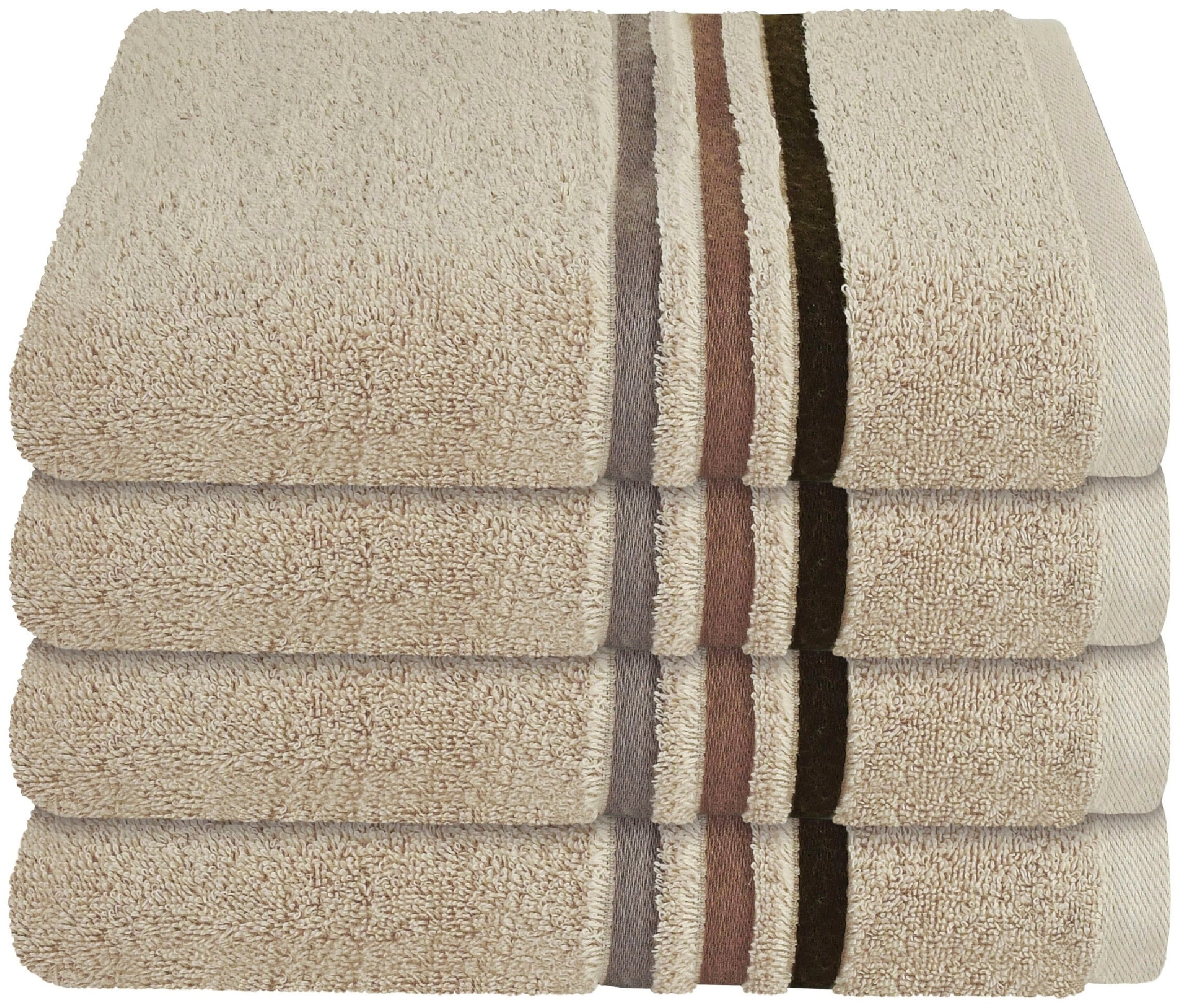 Schiesser Handtücher »Skyline Color aus 100 % Baumwolle mit eleganter Streifenbordüre« MADE IN GREEN by OEKO-TEX®