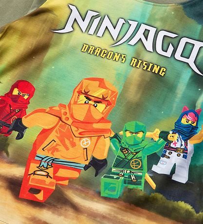 LEGO? Ninjago Bluse - LWTano - Støvet  Grøn m. Print