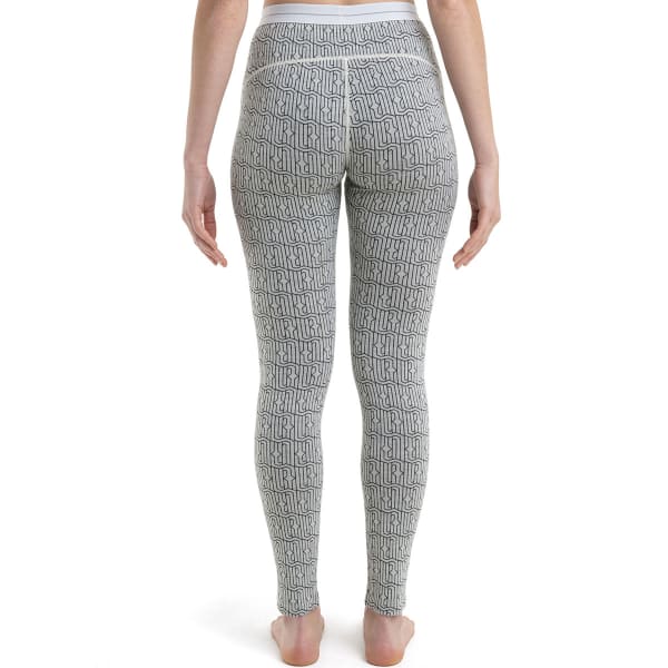 Collant thermique ICEBREAKER W MER 260 VERTEX LEGGINGS HERENGA SNOW/BLACK
