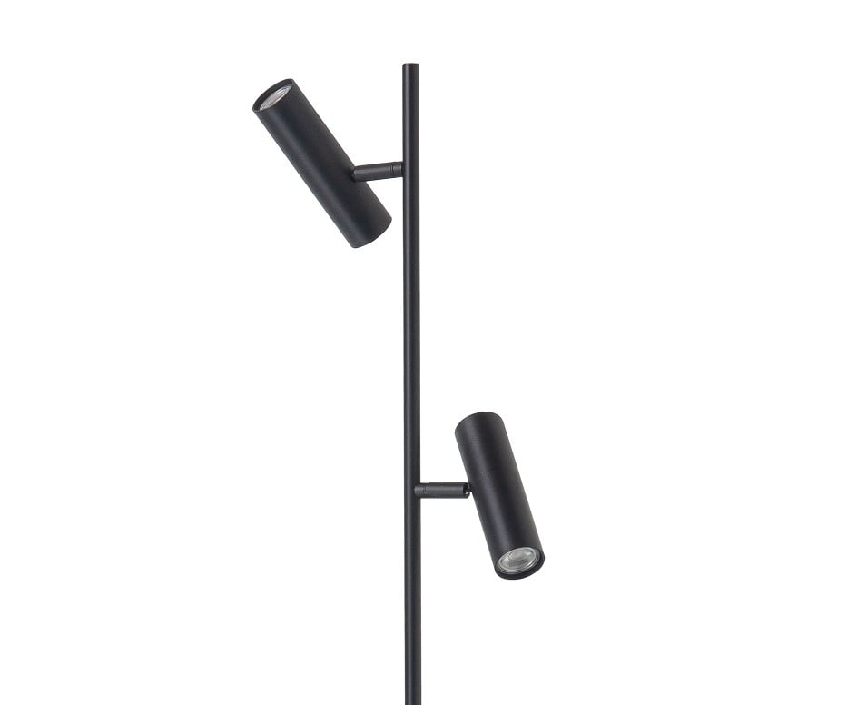 Highlight Highlight Vloerlamp Trend Zwart 2 lichts 141cm mini GU10