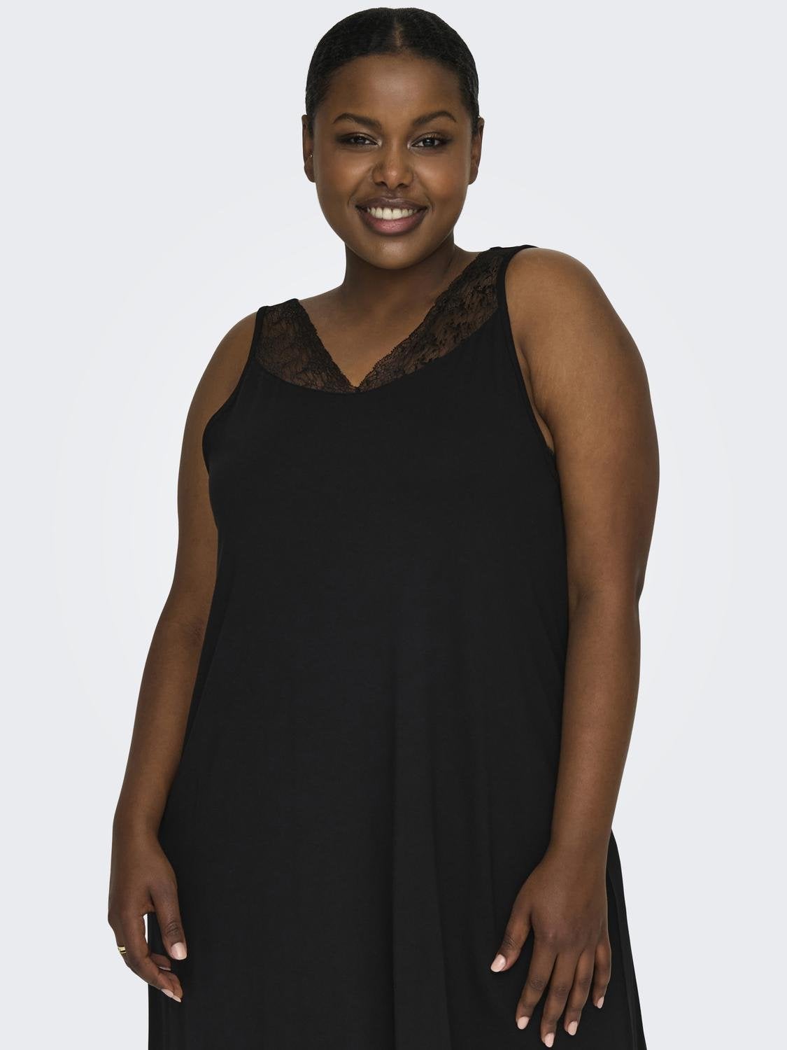 CARSIERA Langes Kleid Black