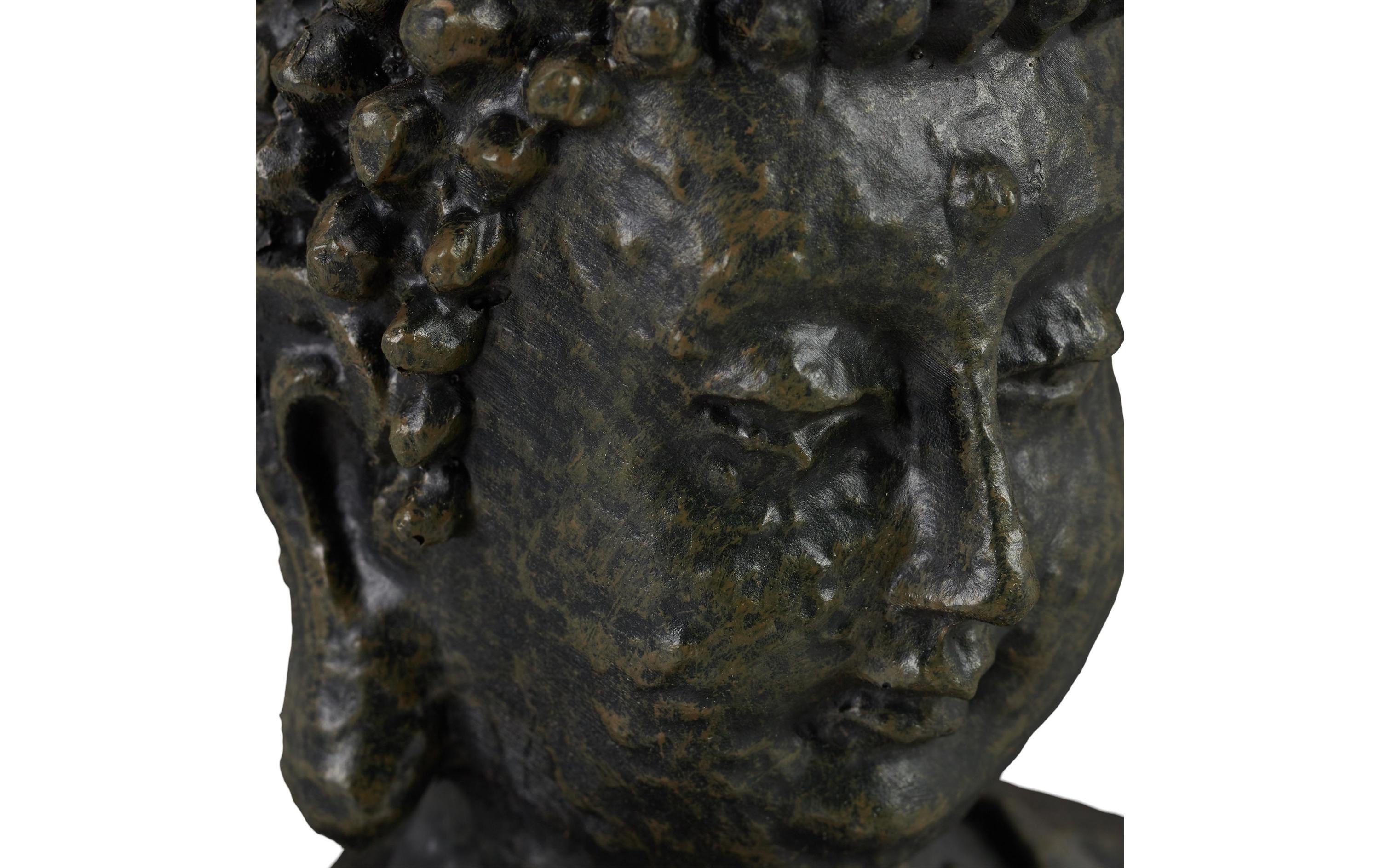 Dekofigur Buddha AnthrazitBuddha-Skulptur
