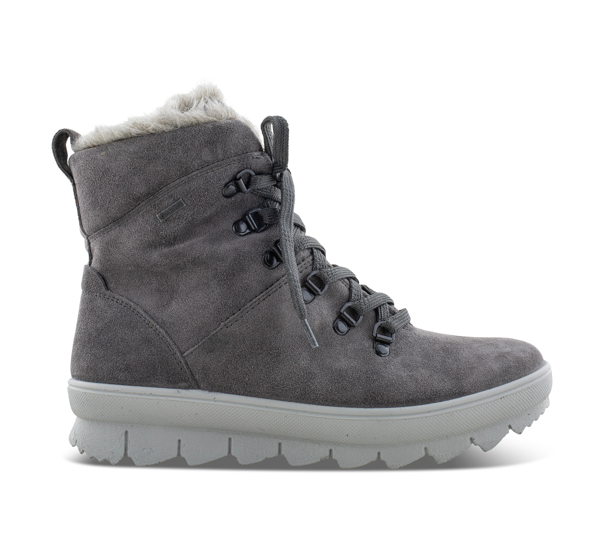 Legero Novara - Schnürstiefel Leder grau