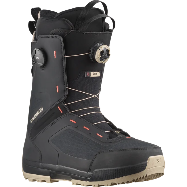 ECHO DUAL BOA® WIDE  Snowboard-Schuhe Herren SprayGreen/Black/HotCoral