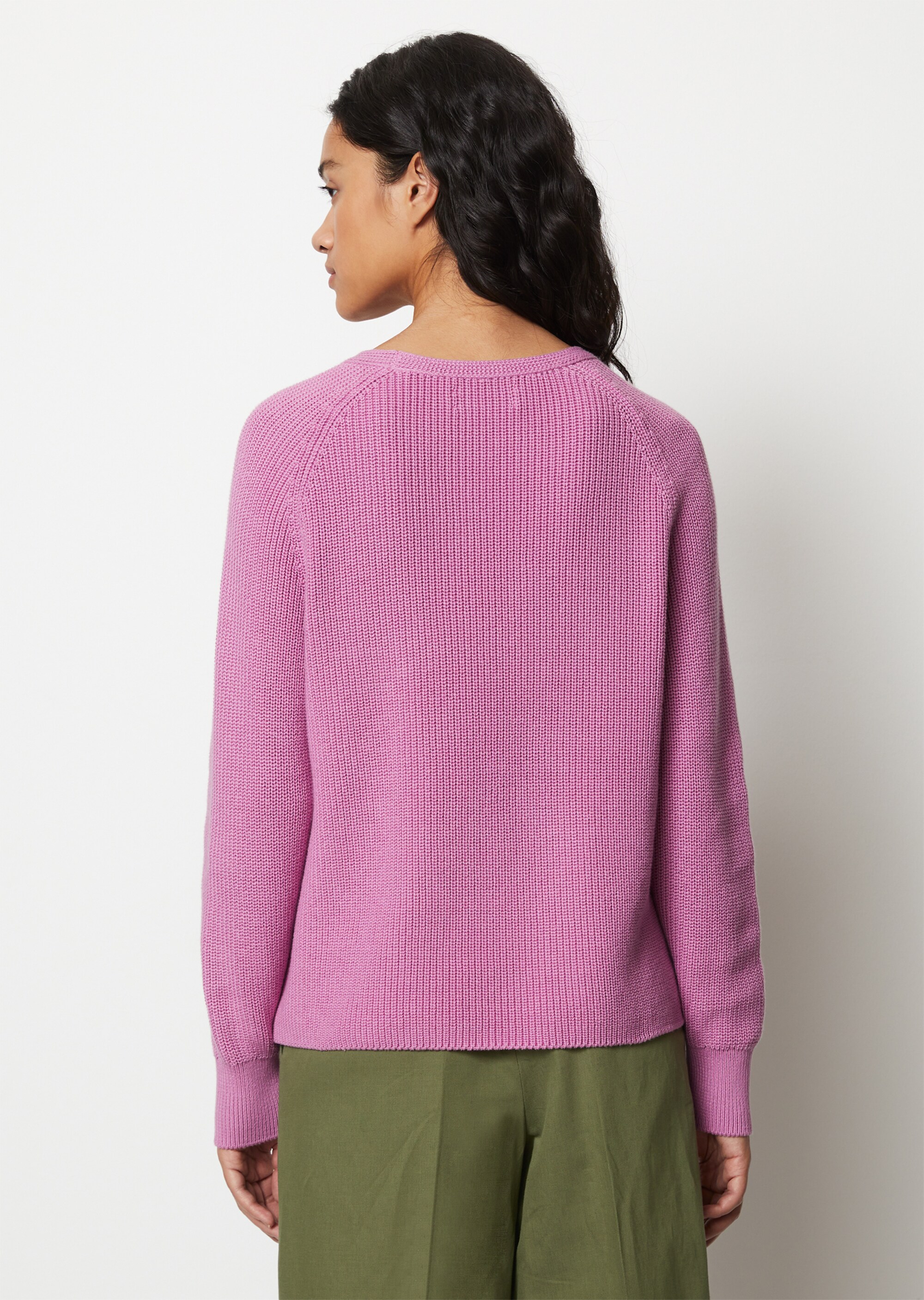 Strickpullover cropped aus Heavy-Weight-Organic-Cotton