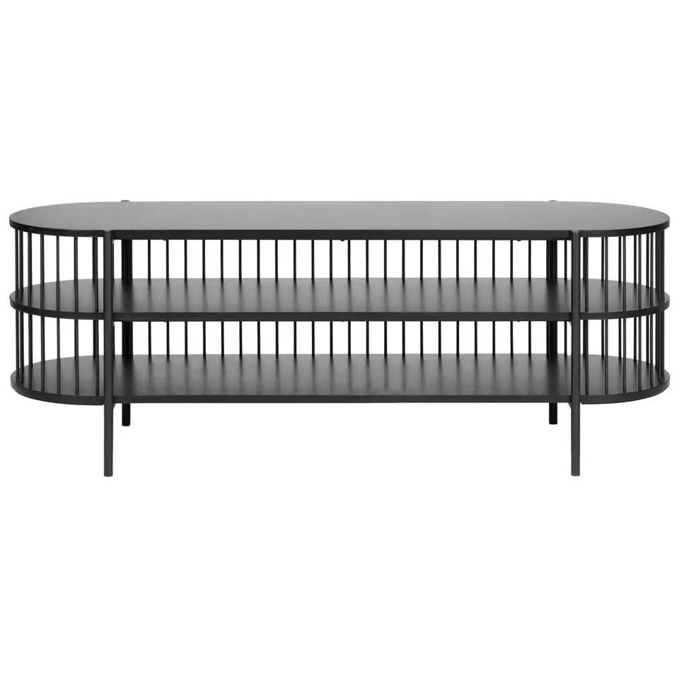 BIRSON - TV-meubel - Zwart - MDF