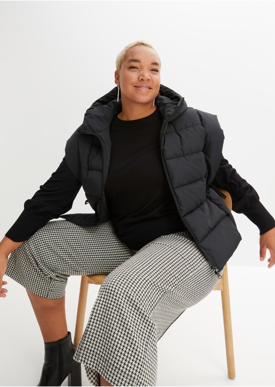 Veste courte sans manches