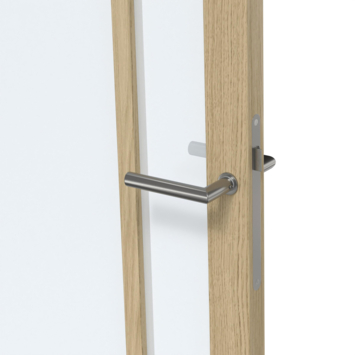 Arne & Bodil binnendeur ABE107 satijnglas - licht eiken houtlook afwerking