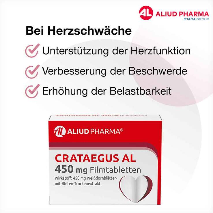 CRATAEGUS AL 450 mg Filmtabletten, 50 St