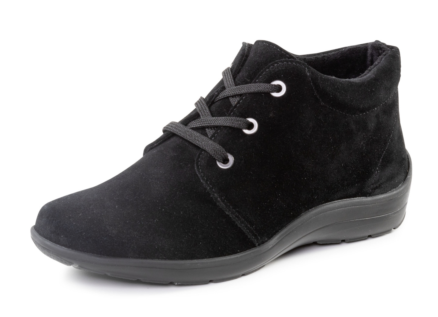 ELENA EDEN Schnür-Bootie aus weichem Veloursleder