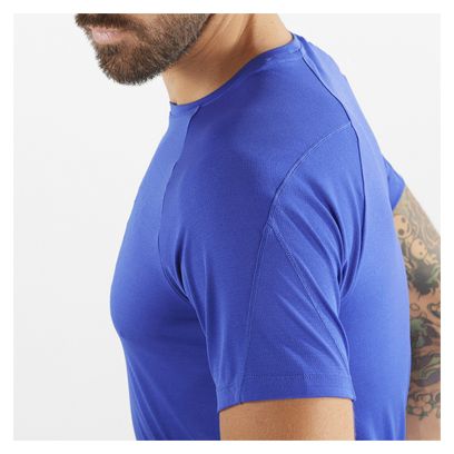 Maillot manches courtes Salomon Cross Run Bleu