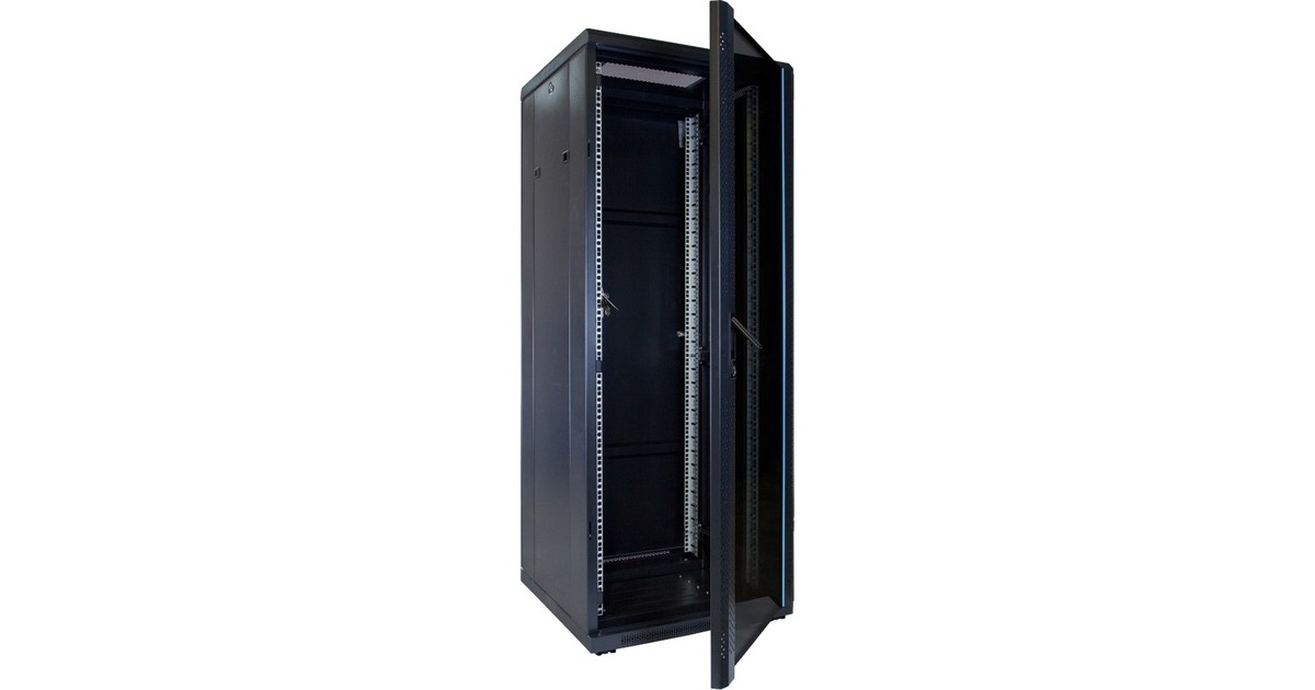 DSI32U serverkast met glazen deur - DS6632 server rack  (Zwart, 600 x 600 x 1600mm)