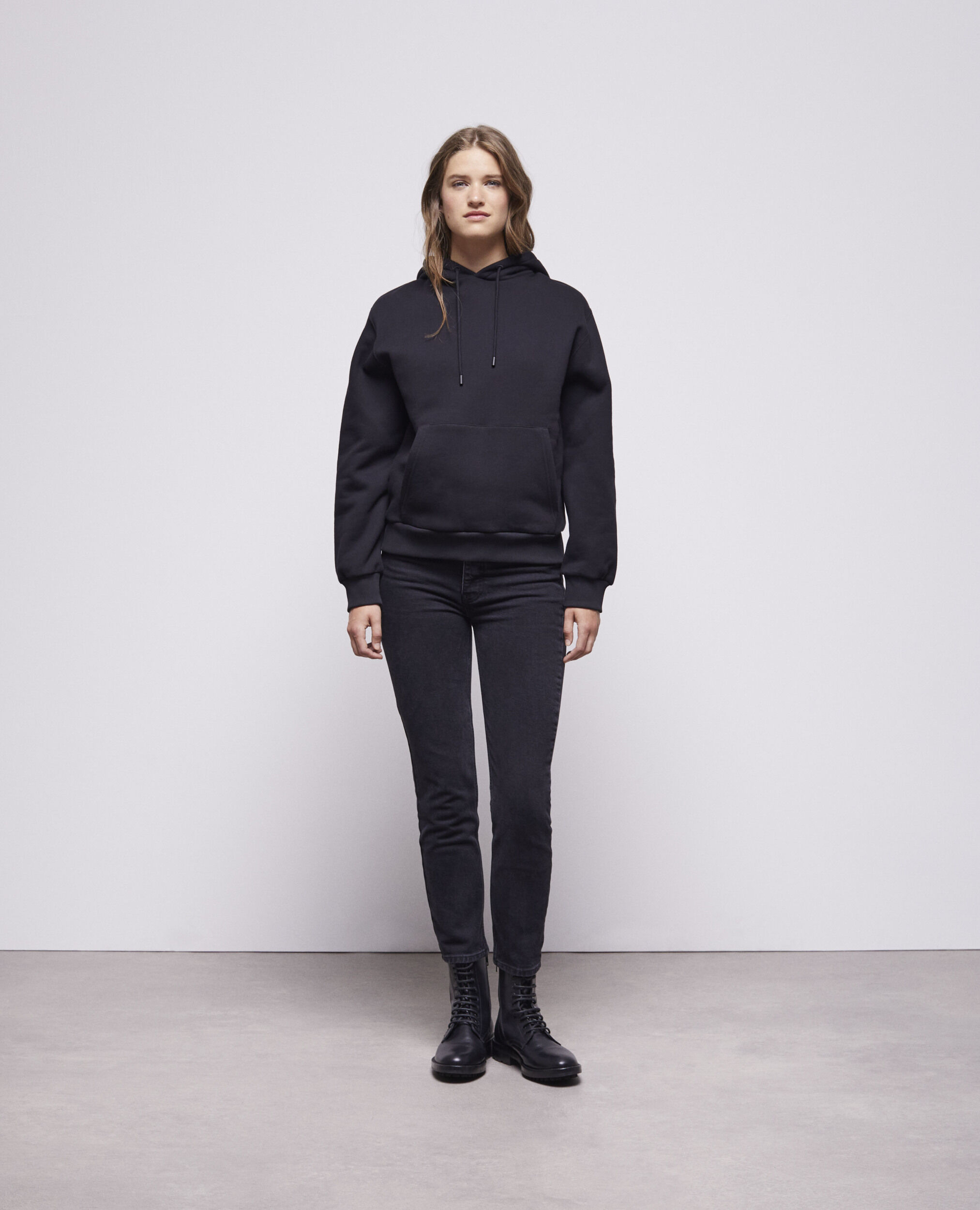 Sweatshirt à logo noir