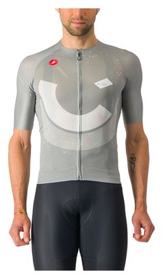 Maillot Manches Courtes Castelli R-A/D Gris