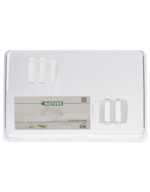 Nature Deksel Met Ventilatie Transparant - Klim-En Geleide Artikel - 12x37.5x24cm cm Transparant