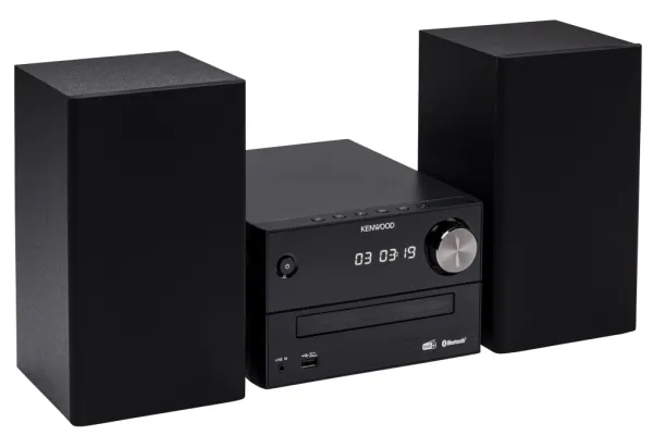 Kenwood M-420DAB, Home audio micro system, Sort, Bakke, 14 W, 6 ohm (O), 10%