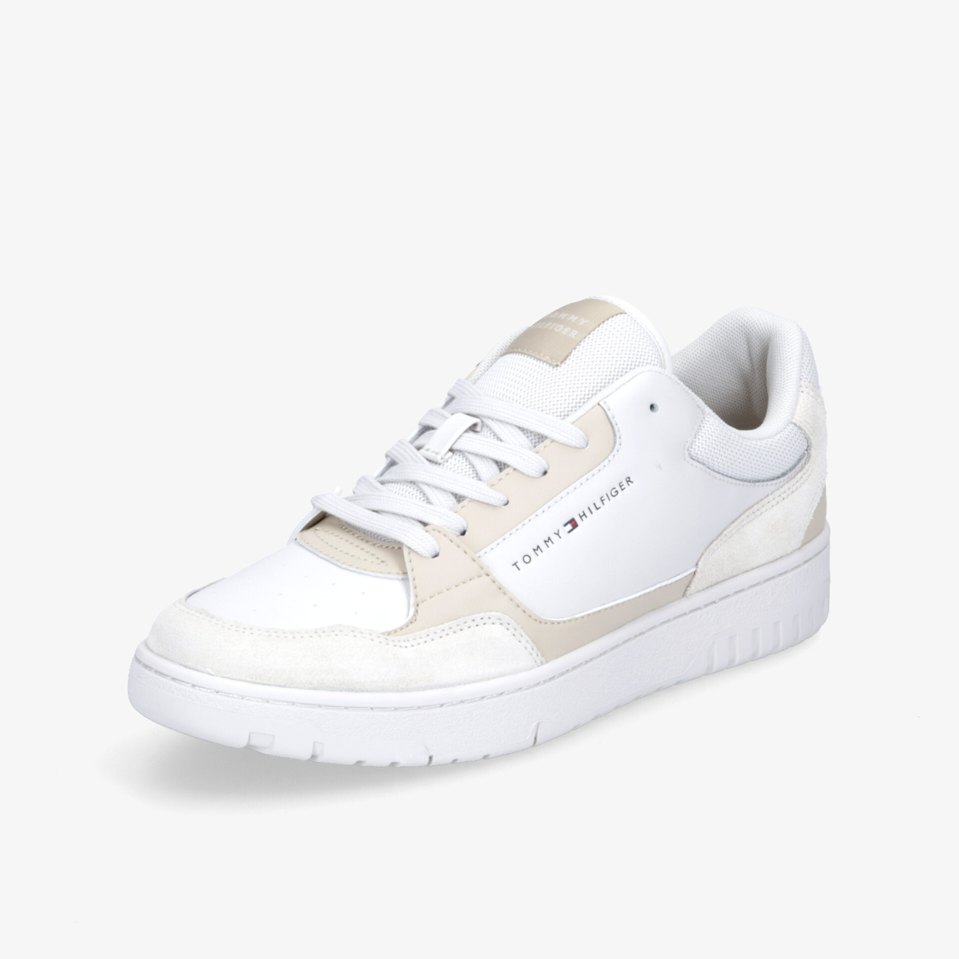 TOMMY HILFIGER Essential Basketball Herren Sneaker Low weiß