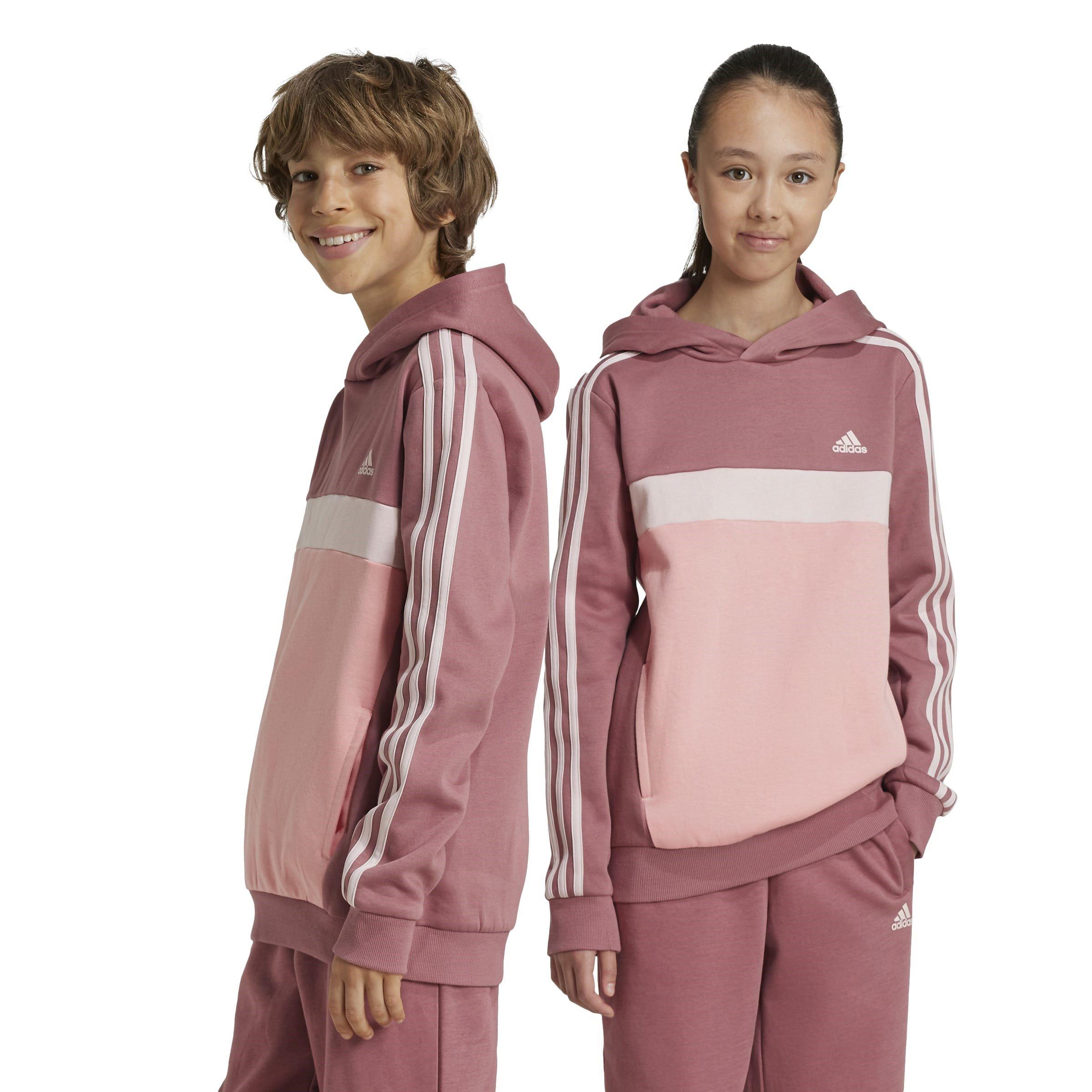 adidas Tiberio 3-Stripes Colourblock Hoodie Juniors