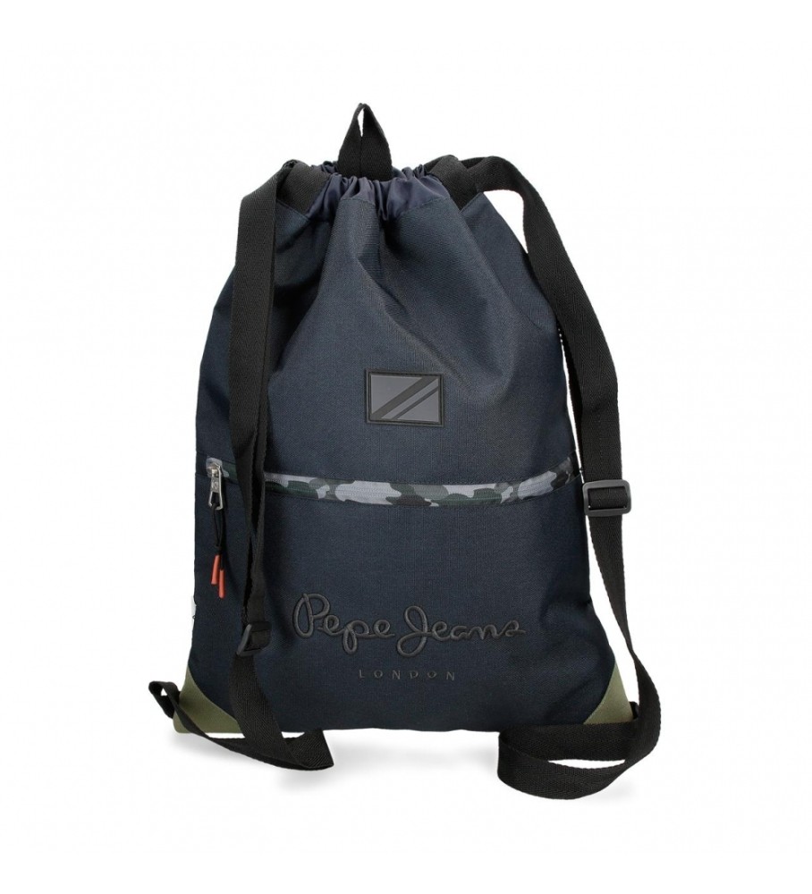 Mochila preta com cordão Pepe Jeans Cromwell