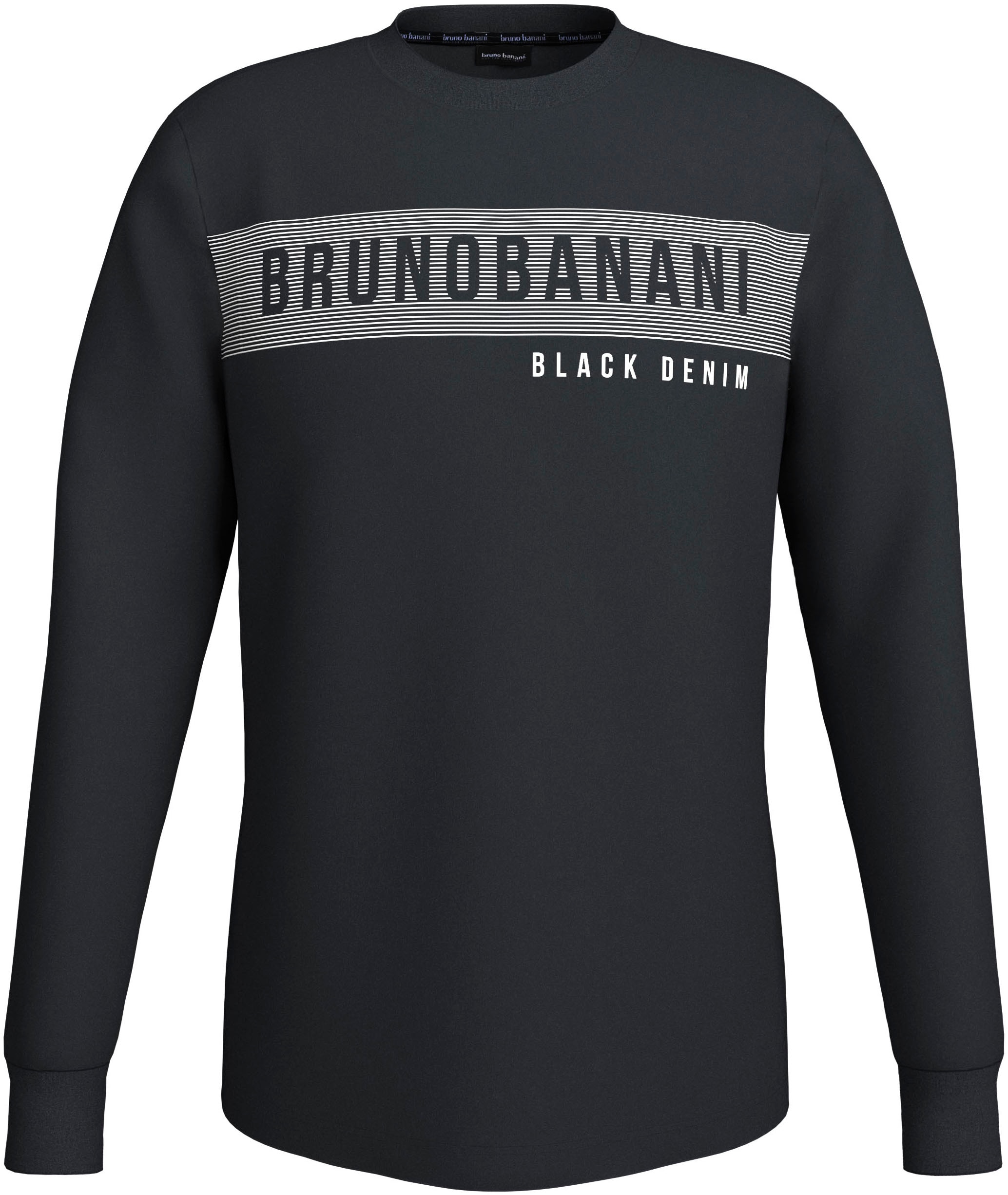 Bruno Banani Langarmshirt , schmal geschnitten, mit Marken Aufdruck