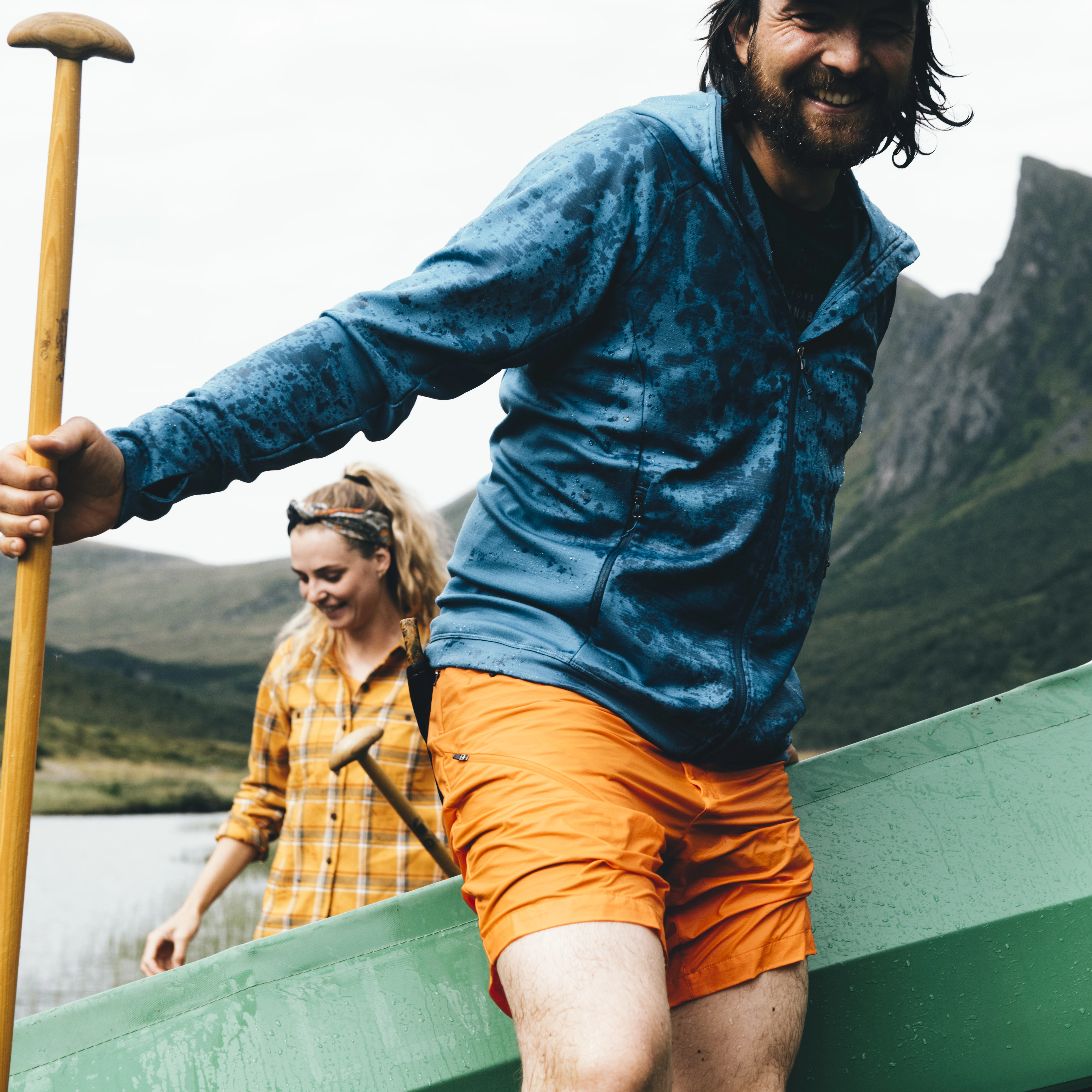 Vandre Light Softshell Shorts Men Cloudberry Yellow