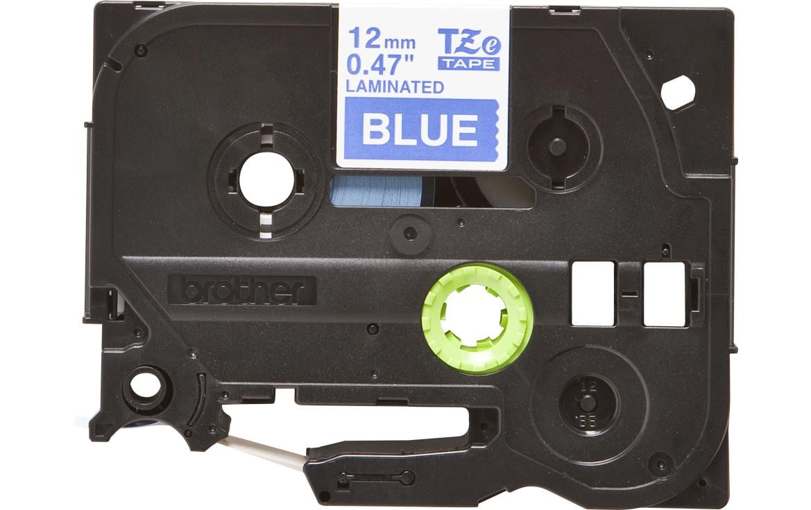 Beschriftungsband TZe-535 Weiss auf Blau12 mm-Beschriftungsband für Etikettendrucker