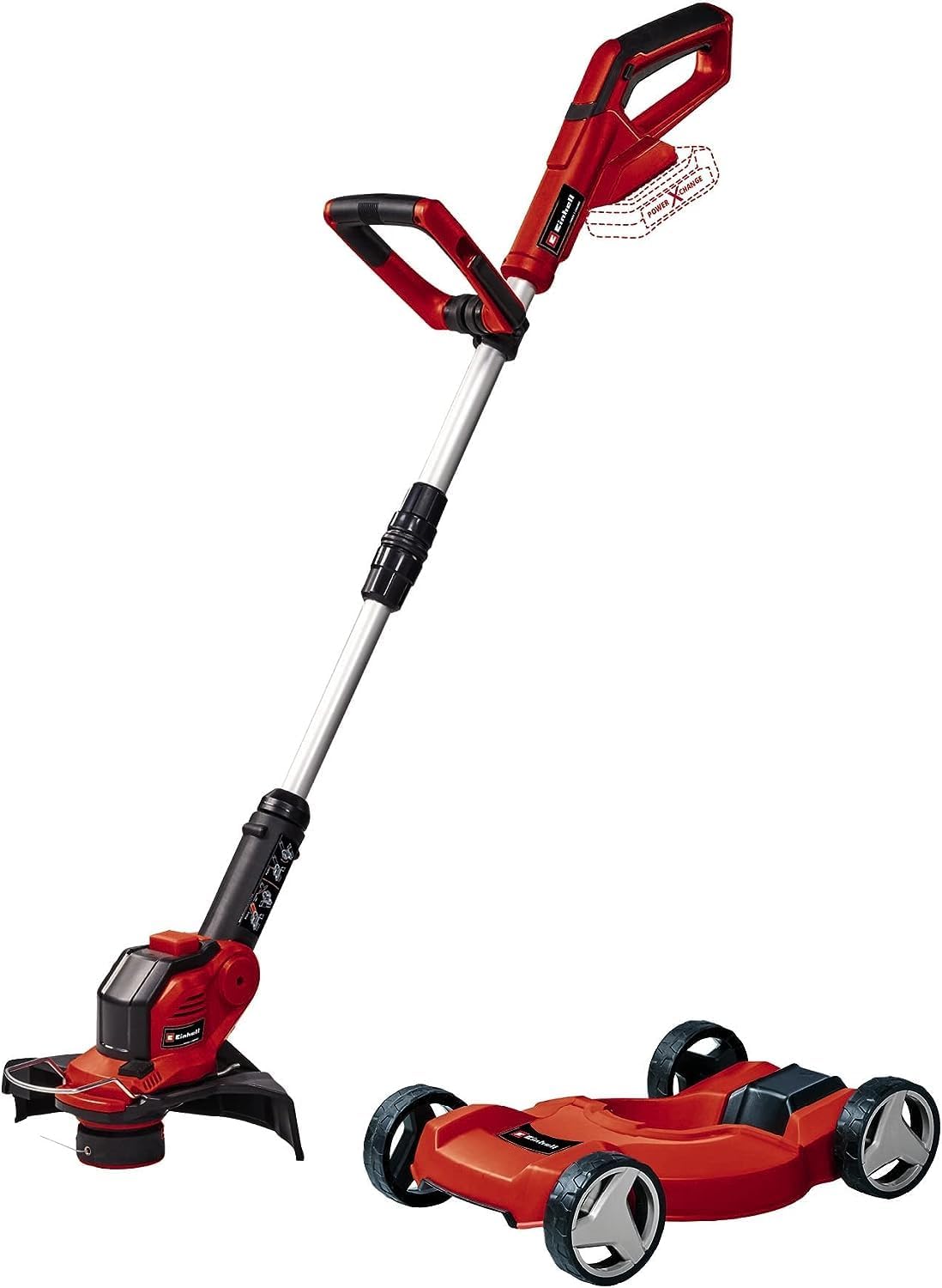 Einhell Akku-Rasentrimmer GE-CT 18/28 Li TC-Solo Power X-Change (18 V, inkl. Trimmer Cart, 28 cm Schnittbreite Faden, ohne Akku und Ladegerät)