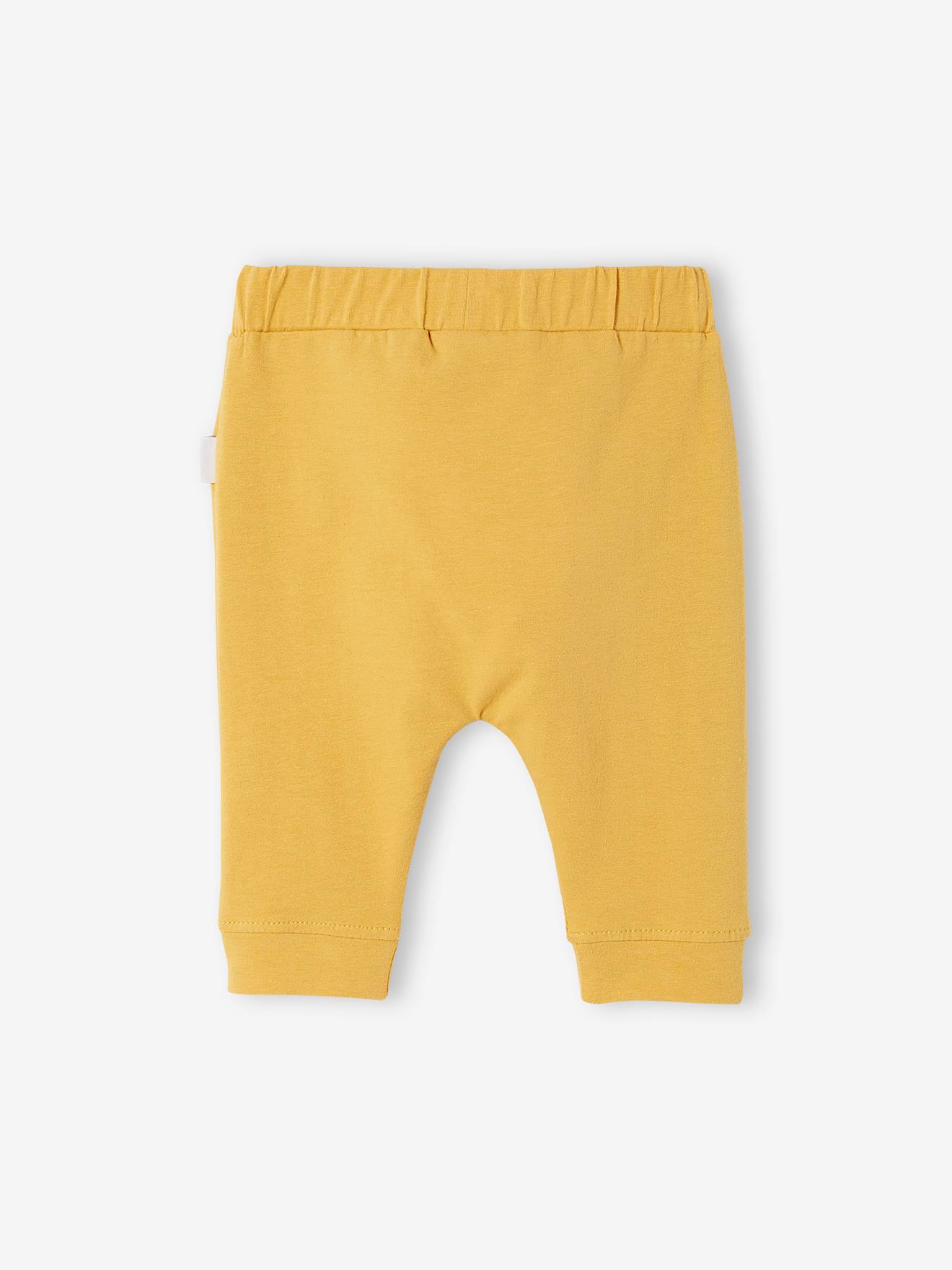 Calça de malha leve para recém-nascido, lisa, branca, tamanho 2.