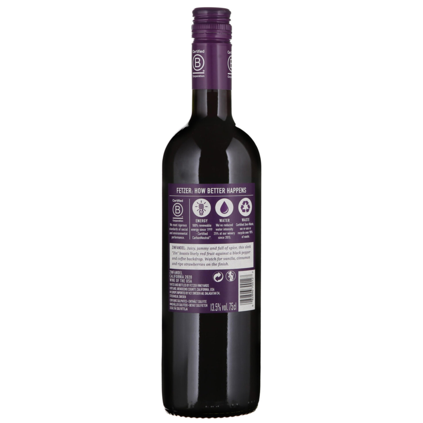 Zinfandel California Fetzer -75cl