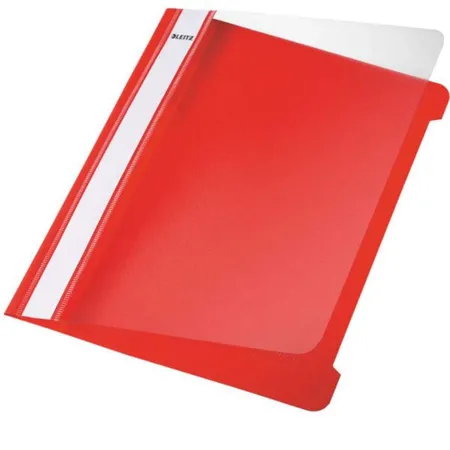 Leitz Schnellhefter Standard, A5, langes Beschriftungsfeld, PVC, rot