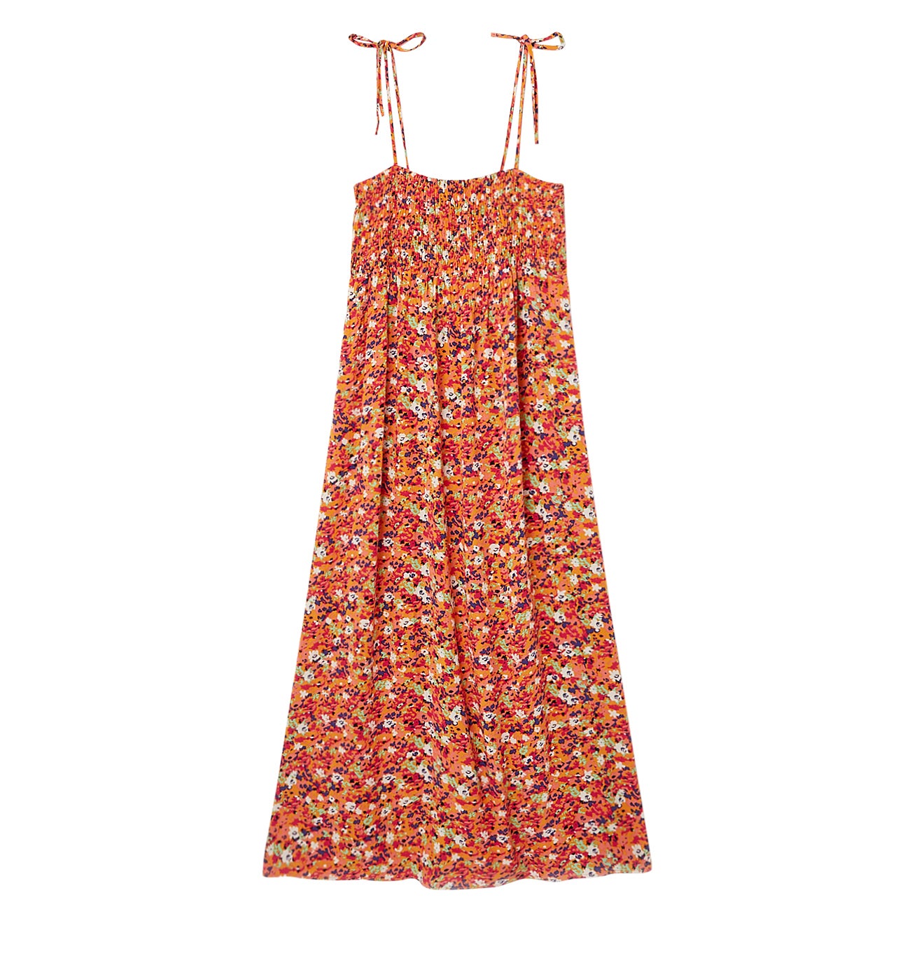 Longue robe à smock Femme - Imprimé multicolore